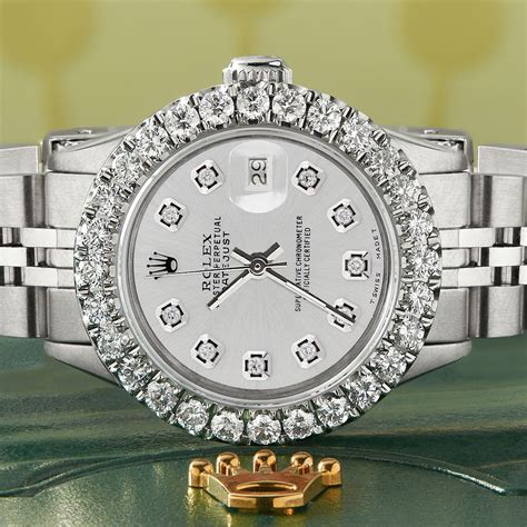 rolex diamond bezel for sale|used rolex diamond bezels.